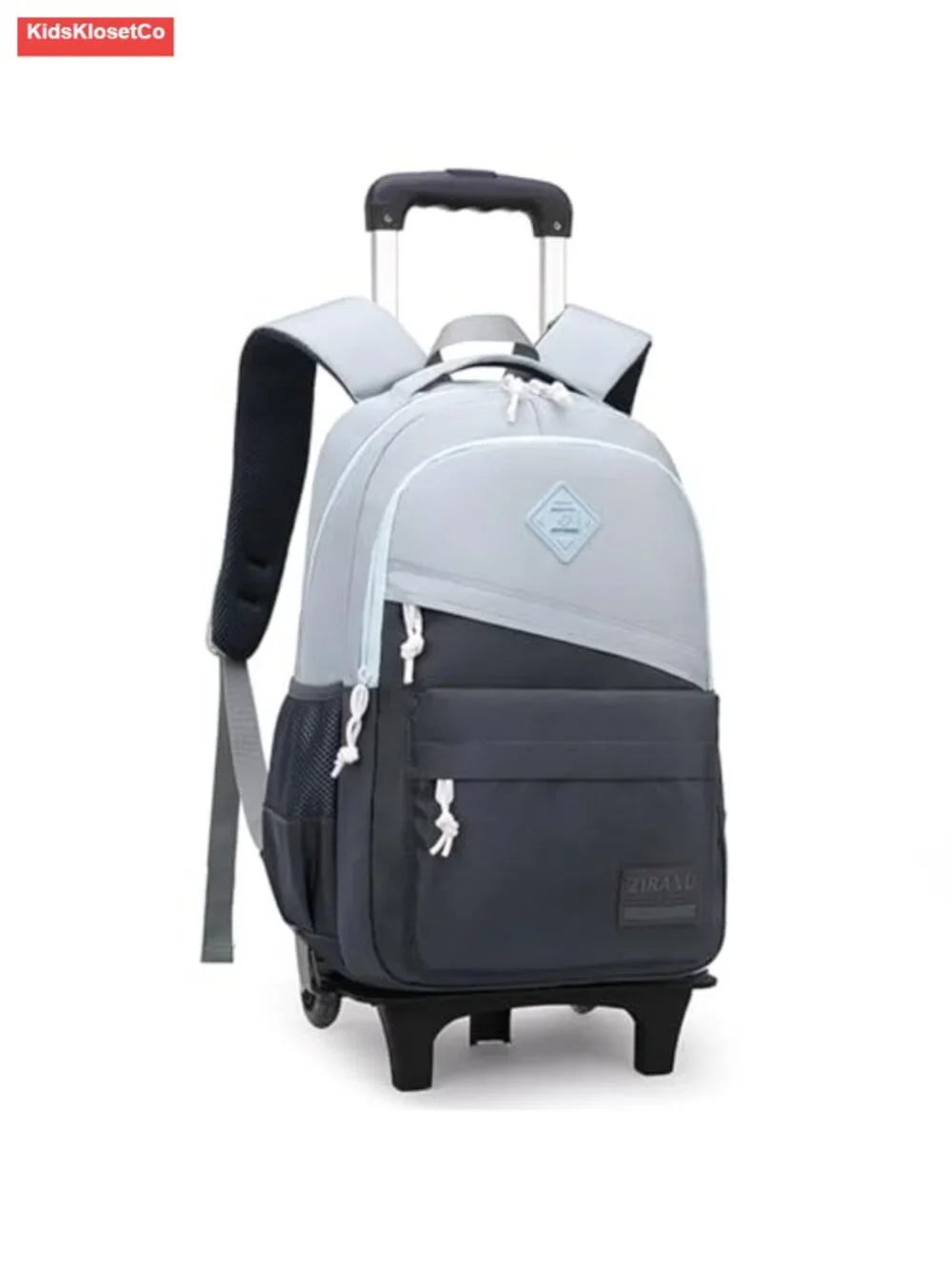 Rolling Backpack Wheeled Backpack for Kids Boys Teenagers 20L Water Resistant